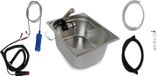 12V Mini-keuken pour camping, évier en acier inoxydable, convient aux camping-cars/caravanes, lavabo, dimensions : 325x265x200