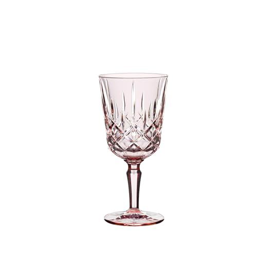 Spiegelau & Nachtmann Noblesse Colors 2-delige wijnglazenset, roze cocktailglazen/wijnglazen, kristalglas, 355 ml