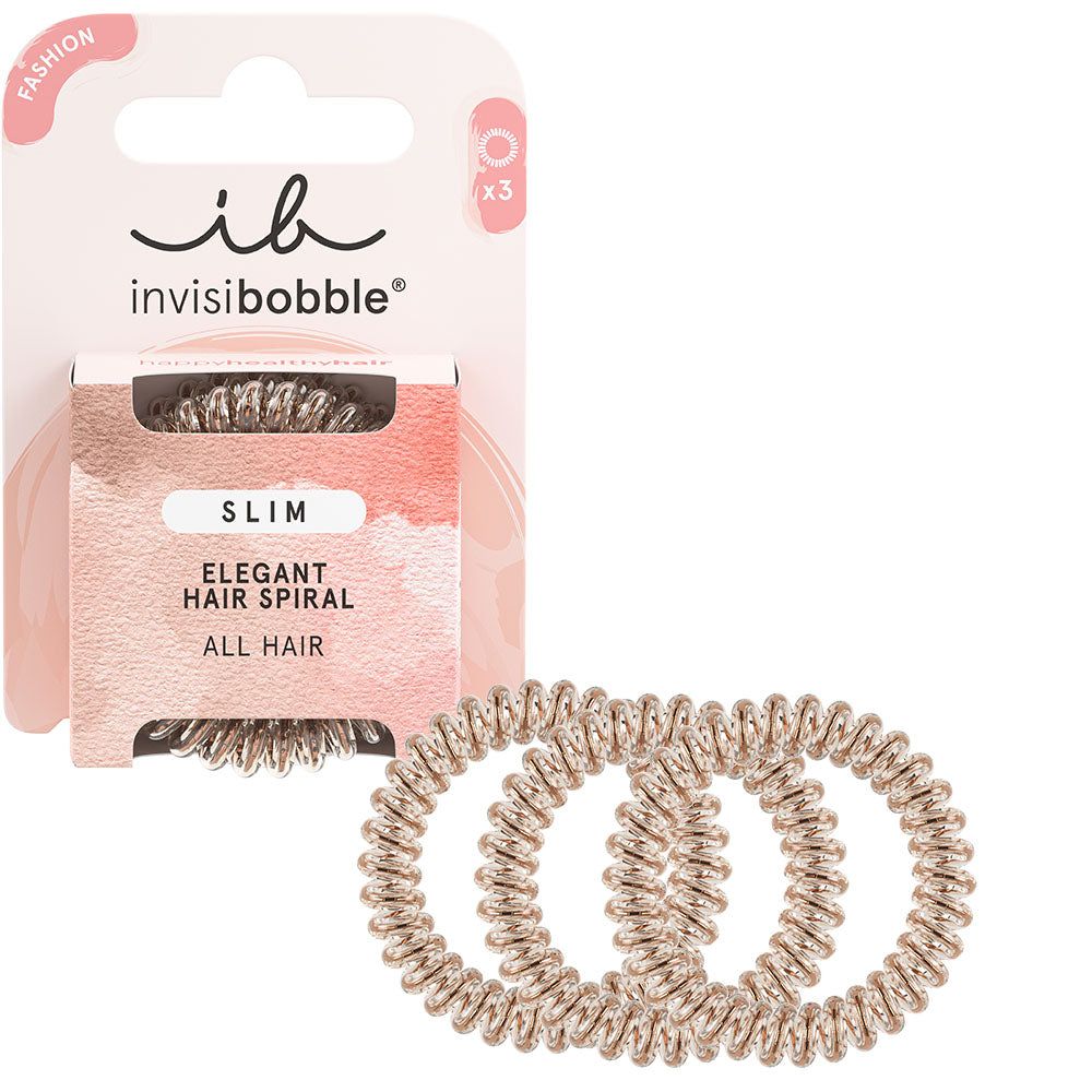 invisibobble Slim Bronze Me Pretty Hair Band - 3 Pieces