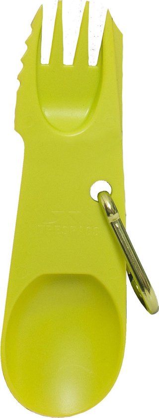 Trespass Snorky 3 In 1 Cutlery Utensil - Green