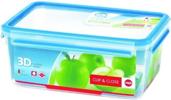 Emsa Clip & Close Vershouddoos - 3,7 l - Rechthoekig - Luchtdicht - BPA-vrij