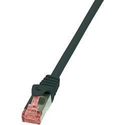 LogiLink RJ45 Netwerk Aansluitkabel CAT 6 S/FTP 5 m Zwart Vlambestendig, Snagless