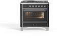 Ilve M096DNE3/MGC Gasfornuis 91,1 cm 1 Oven Mat-Grafiet/Chroom