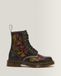 Dr. Martens 1460 Pascal Wanama Bottines en cuir à lacets avec fleurs et huit œillets Noir, Taille : 40