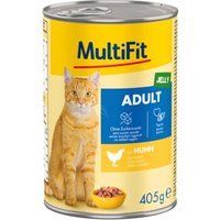 MultiFit nat kattenvoer Adult, in gelei, kip 6x405 g