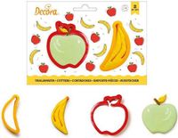 Decora Koekjes Uitsteker Set Banaan & Appel - 2 Stuks