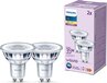 Philips LED Spot GU10 - 3.5W - Warm White - 2 Pack