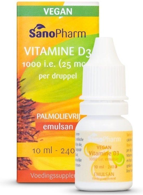 Sanopharm Vitamine D3 25mcg Emulsan Druppels