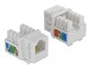 Delock Keystone Module RJ12 jack > LSA Cat.3 UTP white