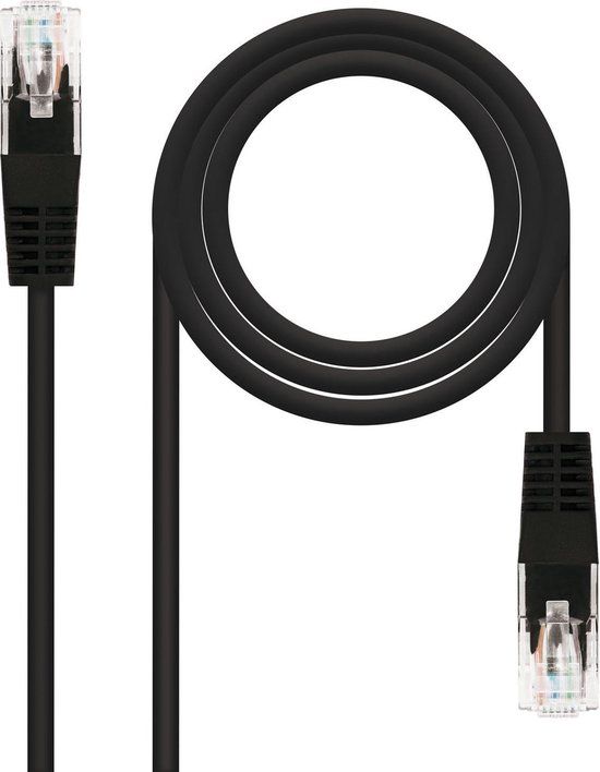 NANOCABLE Category 5 UTP cable 1 m Zwart