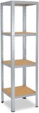 Shelfplaza HOME metalen stellingkast - 200x40x40 cm - verzinkt - 4 planken