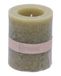 Excellent Houseware Bougie pilier Gris 65 x 80 mm 165 g