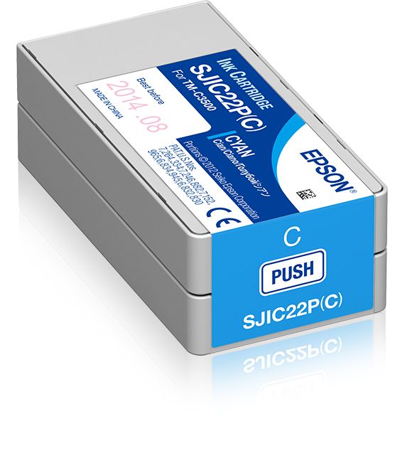 Epson SJIC22P(C) Cyan Ink Cartridge for ColorWorks C3500