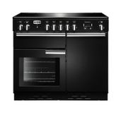Falcon Professional + 100 Induction Range Cooker - Black/Chrome