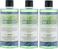 Claudius Cosmetics B.V. Douchegel Eucalyptus 500 ml - set van 3 stuks