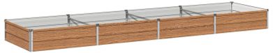 Lit de jardin surélevé Bois brun 320 x 80 x 24 cm