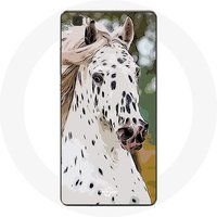 Maniacase Etui voor Huawei P8 Appaloosa Wit Paard