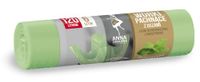 ANNA ZARADNA ST-AZ-038114 Vuilniszakken met handgrepen, 120 liter, muntgeur, afvalzakken voor huishoudelijk afval, van HDLD-folie, kleur: groen, 6 stuks