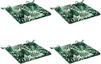 vidaXL - Zitkussens - SOEST - 4 stuks - 100% Polyester - Bladpatroon