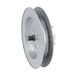 Amig Verzinkte stalen metalen schijfpoelie voor rolluikassen, voor 22 mm banden, 57 mm buizen en Ø61 mm gedraaide assen, Ø180 mm diameter, zilverkleurig