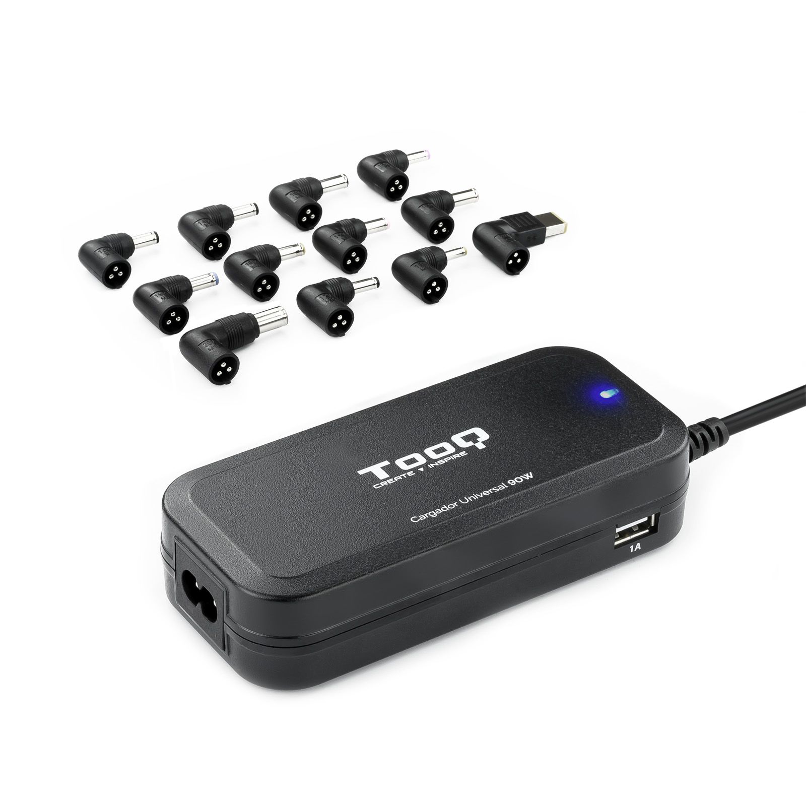 TooQ TQLC-90BS02AT Netvoeding & Inverter Binnen 90 W Zwart
