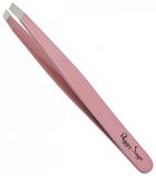 Peggy Sage Pince à épiler professionnelle bec biseauté 9,5 cm rose
