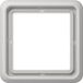 Jung CD581LG Afdekking Frame 1-voudig Grijs