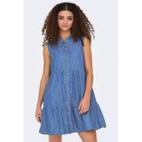 ONLY lyocell mini jurk - blauw