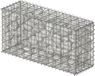Merkloos Schanskorf - 50x100x30 cm - staal - zilver