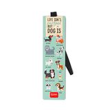 Legami Milano SE0236 - Bladwijzer met elastiek - Life isn't perfect but my dog is