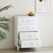 en.casa Ladekast Hämeenlinna commode met lades 92x80x40 cm wit