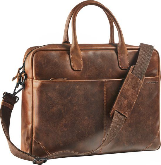 Maverick Business tas Maverick Original Laptvk 15.6 inch Leer Bruin