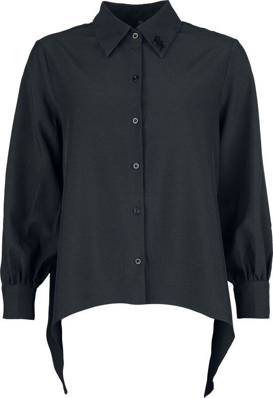 KIHILIST by KILLSTAR KILLSTAR Eriska Shirt (Black) Dames Blouse - zwart - 4XL