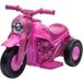 Moto Électrique Enfants 2-5 Ans, 3 Roues, 6 V, 3 Km/h, Avec Fonction De Bulles, Effets Lumineux Et Sonores, Rose