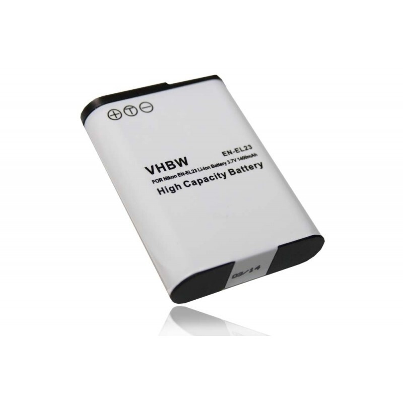VHBW Camera accu compatibel met Nikon EN-EL23 / 1400 mAh