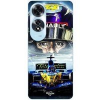 Maniacase Etui Oppo A60 Renault R25 Aston Martin F1 Fernando Alonso