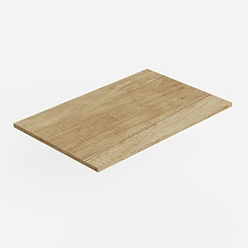 Baikal Werkblad van hout voor badkamer, melamine, 16 mm, tafelblad, verschillende uitvoeringen en maten, combineerbaar met elk modulair meubelstuk van het merk