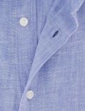 Seidensticker chemise bleu clair slim fit lin à manches longues