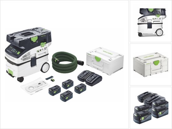 Festool CTMC MIDI I-Plus Accustofzuiger 2x18V 5.0Ah - 577672