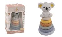 DORON & CHARLIE Koala Toren - Hoog Als 6 Appels - 056343 - Assorti Kleuren - Siliconen - Stapelen - Kinderspeelgoed - Kinderopvang Accessoire - Baby - 1e Leeftijd - Vanaf 12 maanden
