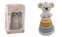 DORON & CHARLIE Koala Toren - Hoog Als 6 Appels - 056343 - Assorti Kleuren - Siliconen - Stapelen - Kinderspeelgoed - Kinderopvang Accessoire - Baby - 1e Leeftijd - Vanaf 12 maanden