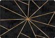 vidaXL - Vloerkleed - wasbaar - 120x180 cm - zwart en goudkleurig