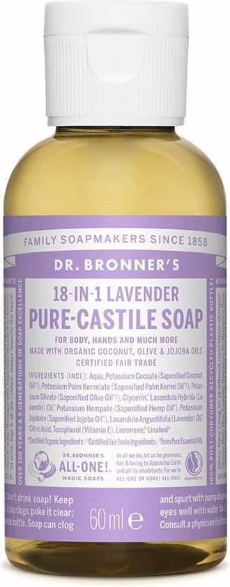 Dr. Bronner's Liquid Soap - 60 ml Lavendel