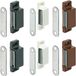 cyclingcolors 2 x magnetische vergrendeling 4 kg wit zwart bruin magneetvergrendeling kast kast rechthoek (wit)