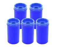 KUM Puntenslijper met opvangbakje 1870 Mini K1, blauw, set van 5