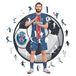 Iconic Puzzles - PSG, Khvicha Kvaratskhelia, Puzzle en Bois sous Licence Officielle, 100% Durable, Cadeau pour Adultes et Enfants, Taille L, 500 pièces