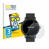 BROTECT - Screenprotector voor Horloges (Rond, ø: 45 mm) - Folie Beschermfolie Beschermglas matte 3 Stuks
