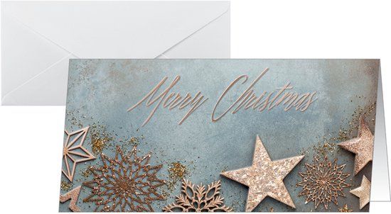 Sigel Kerstkaart 'Glamourous Kerst', Formaat Lang