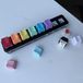 Bouchons de test - 1U R4 - PBT - Blanc - Couleurs mélangées - 100 pièces