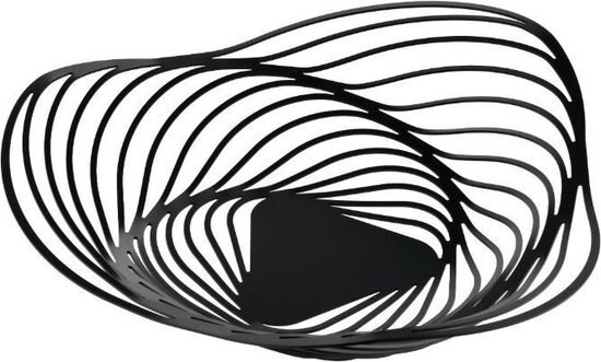 Alessi TRINITY SCHAAL - FRUITSCHAAL 43CM ZWART